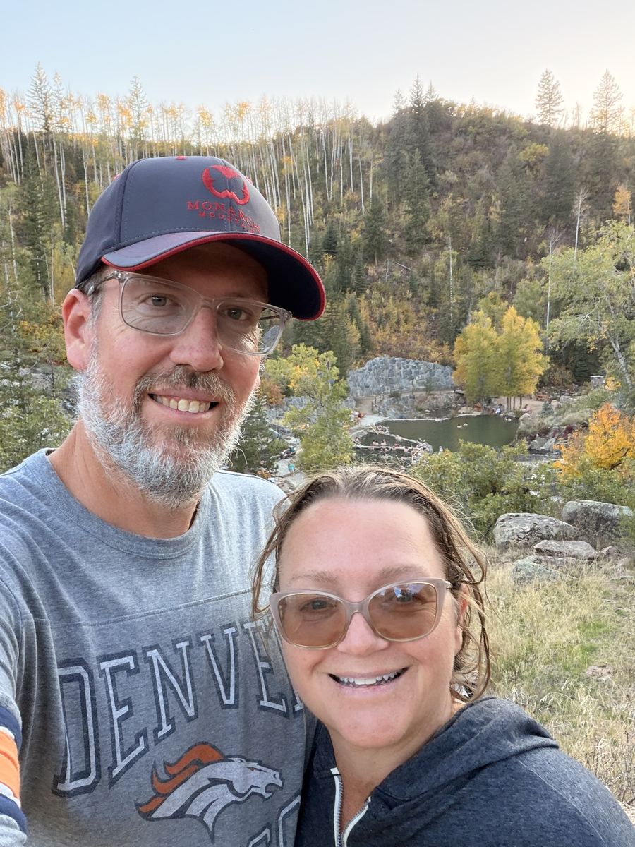 Matt and Shawna at Strawberry Hot Springs